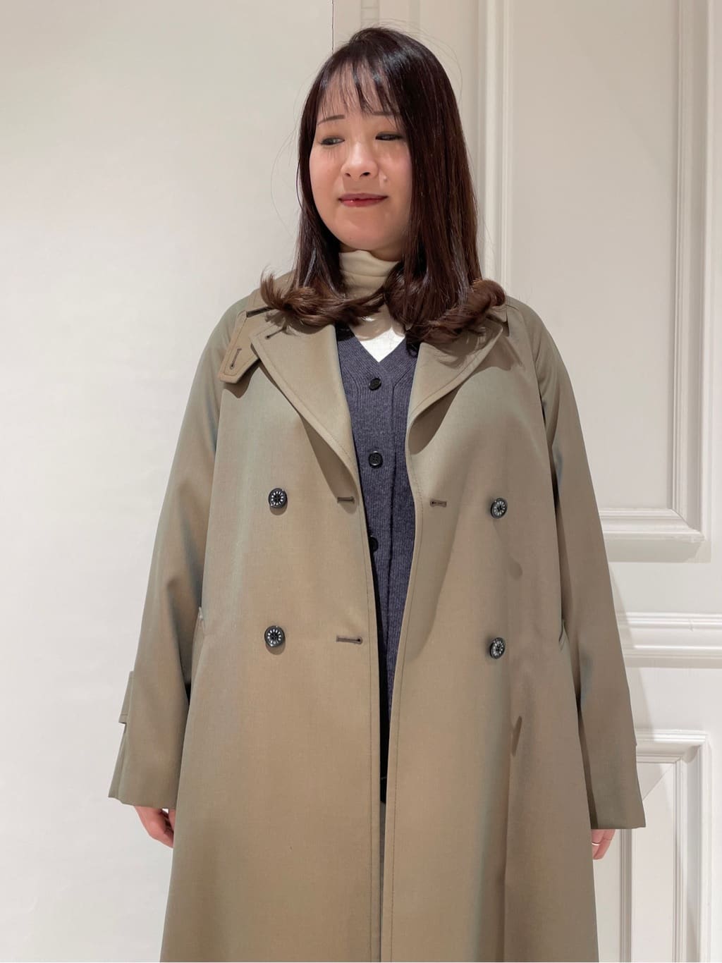 minowaさんの「DRESSTERIOR｜レタードニットカーディガン」を使ったコーディネート