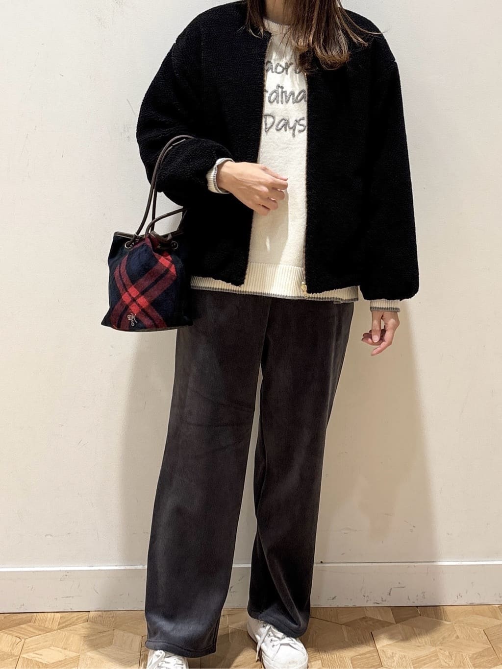 YUMIさんの「Dessin｜【2WAY】リバーシブルタフタボアアウター」を使ったコーディネート