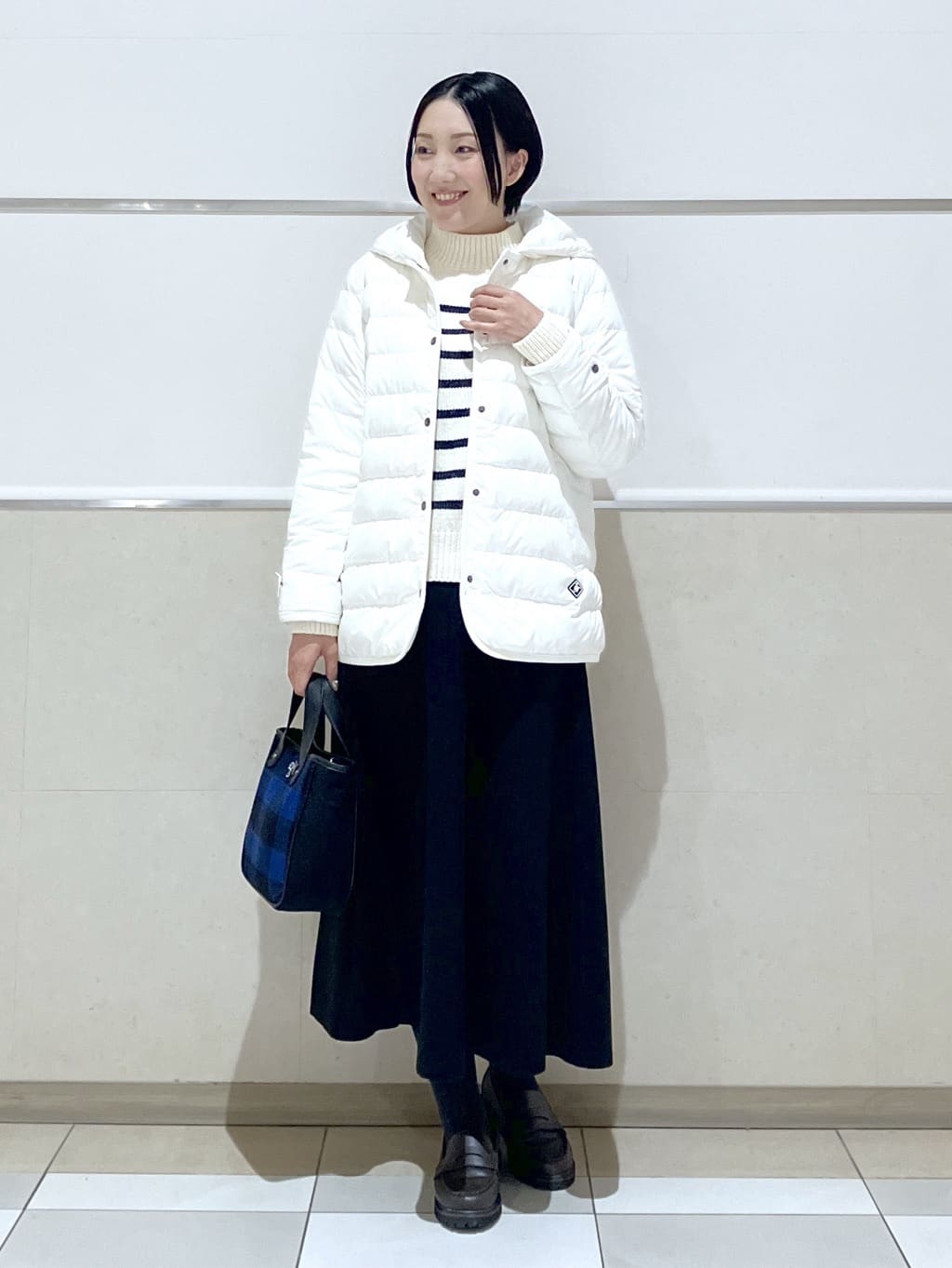 eriko さんの「Dessin｜【撥水・2WAY】ミュラーダウンコートミドル丈」を使ったコーディネート