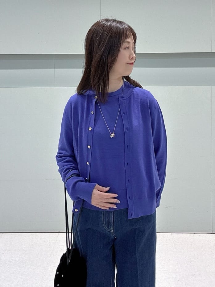 makiさんの「UNTITLED｜【アンサンブル可/洗える】ウォームスパン カーディガン」を使ったコーディネート