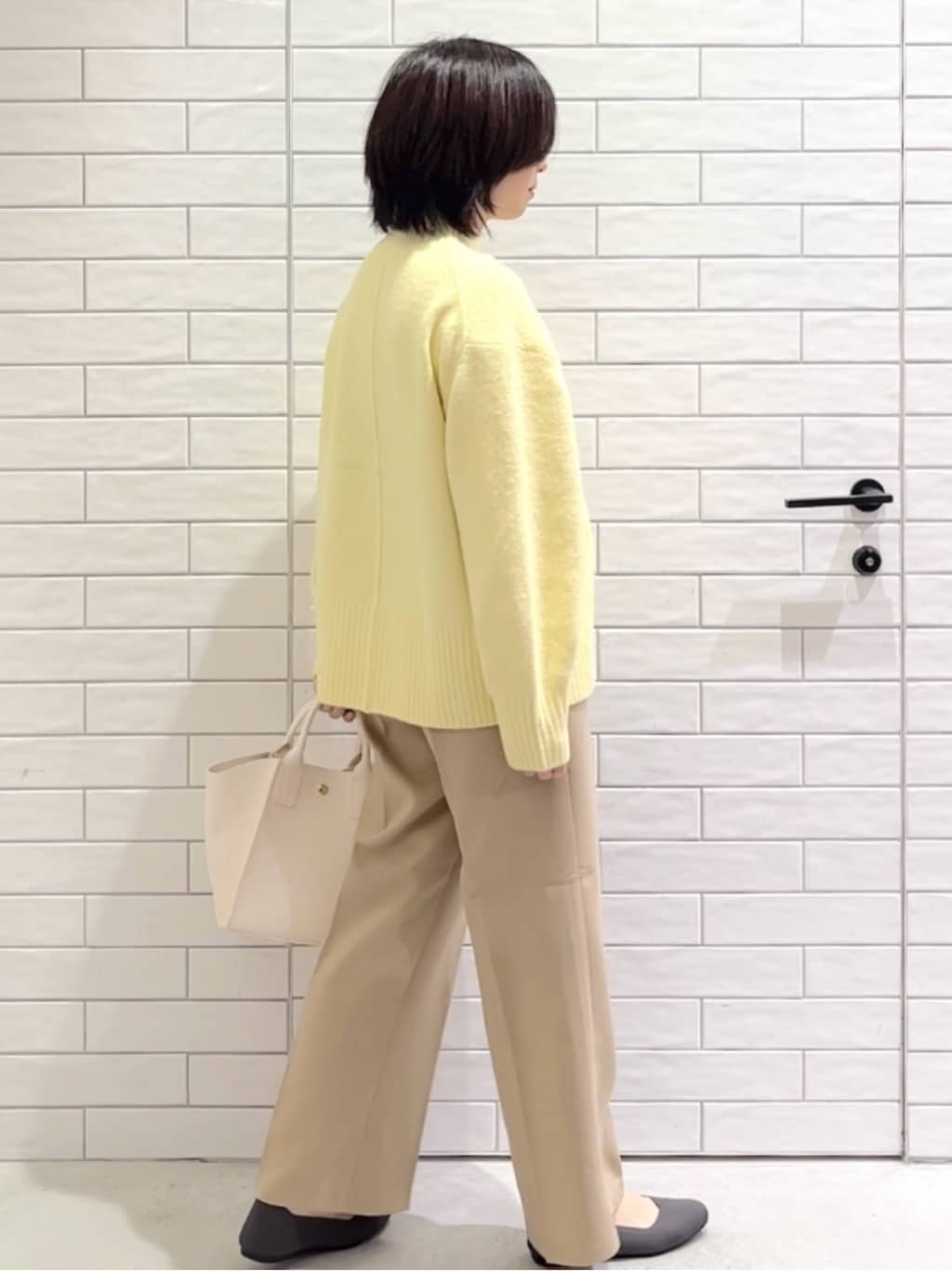 しおりさんの「OPAQUE.CLIP｜ふわふわハイネックニット【洗濯機OK】」を使ったコーディネート