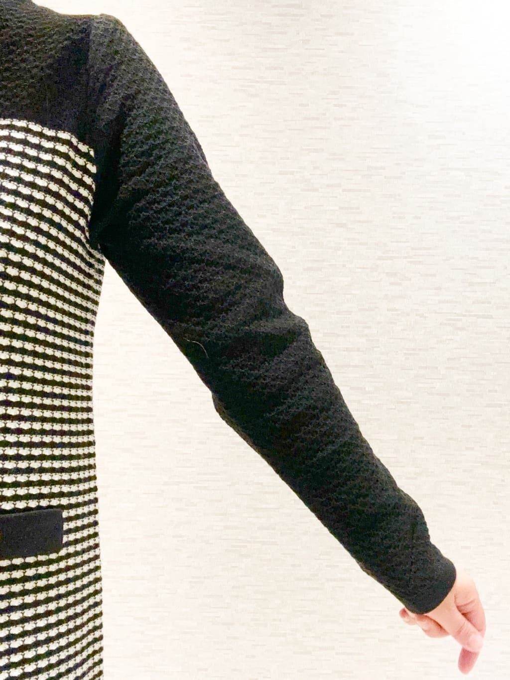 yuさんの「COUP DE CHANCE｜【手洗い可】配色ニットワンピース」を使ったコーディネート
