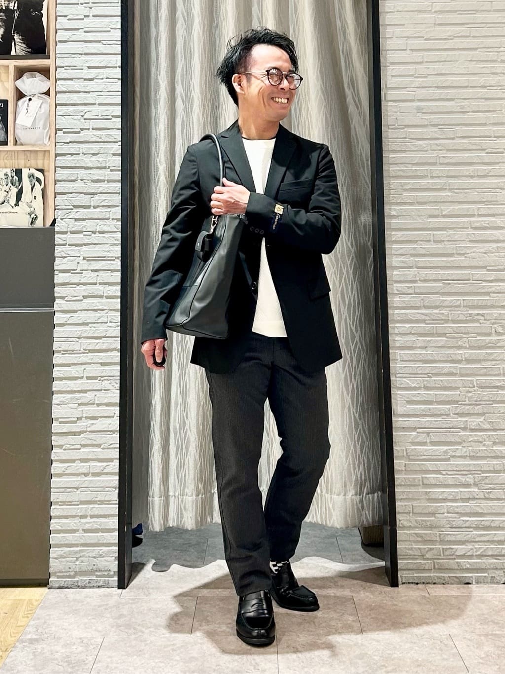 KENJI Iさんの「THE SHOP TK｜CARREMAN/キャリーマン ジャケット セットアップ可／洗濯機OK」を使ったコーディネート