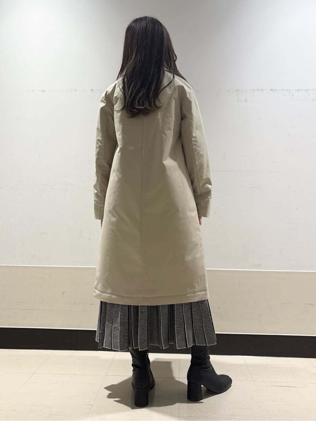 kahoさんの「INDIVI｜【超軽量／蓄熱】ライトパフチェスターコート」を使ったコーディネート