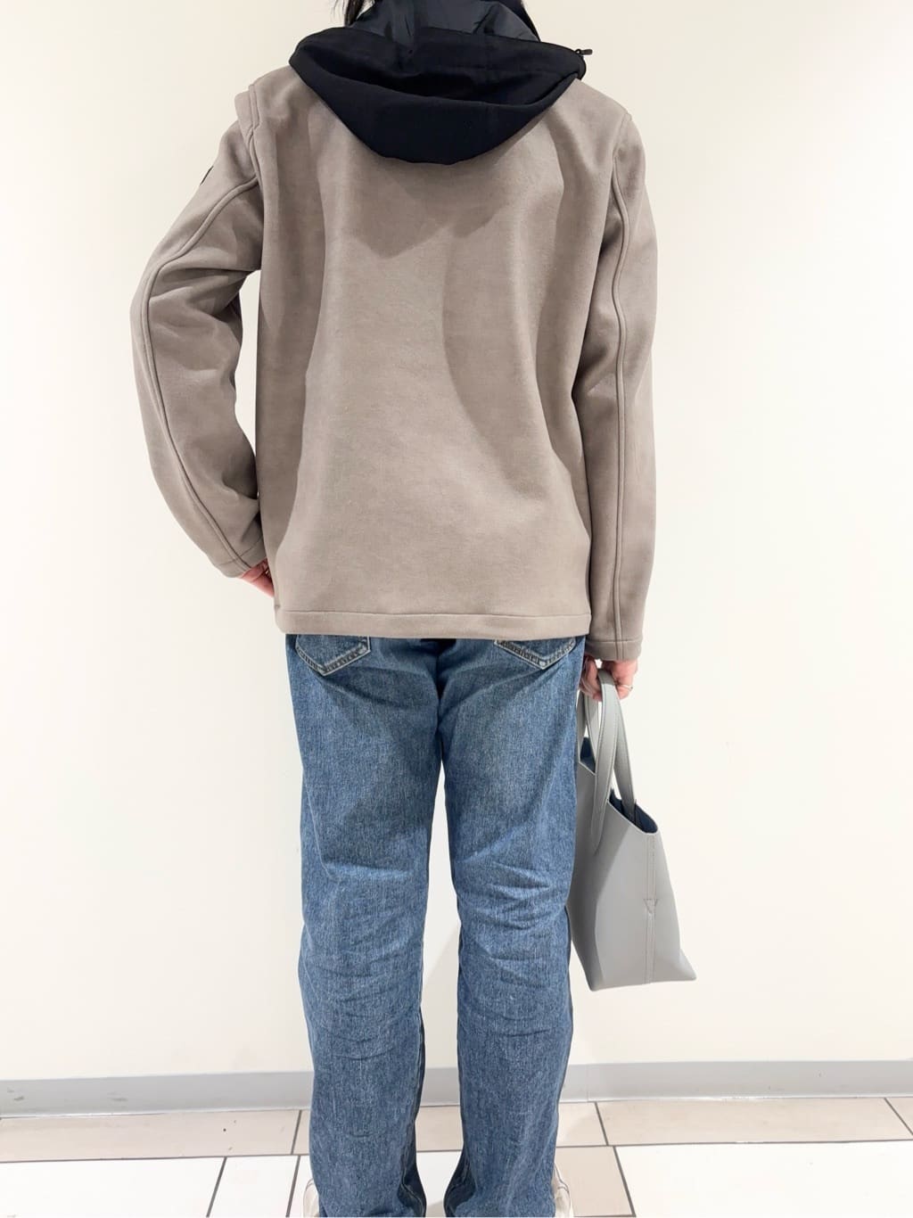 及川さんの「TAKEO KIKUCHI｜【JUST ONE LAYER】ダウンファブリック ジップアップ フード ブルゾン」を使ったコーディネート