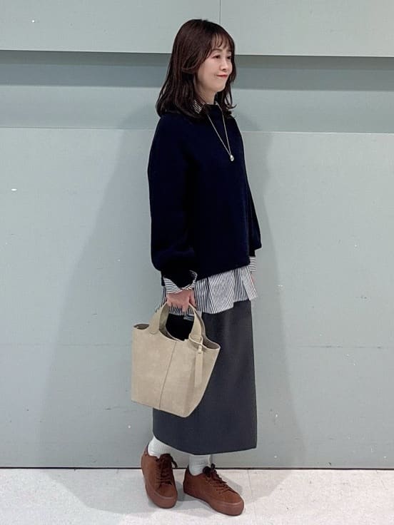 makiさんの「UNTITLED｜【定番人気/はっ水/洗える】タスランショートトレンチコート」を使ったコーディネート