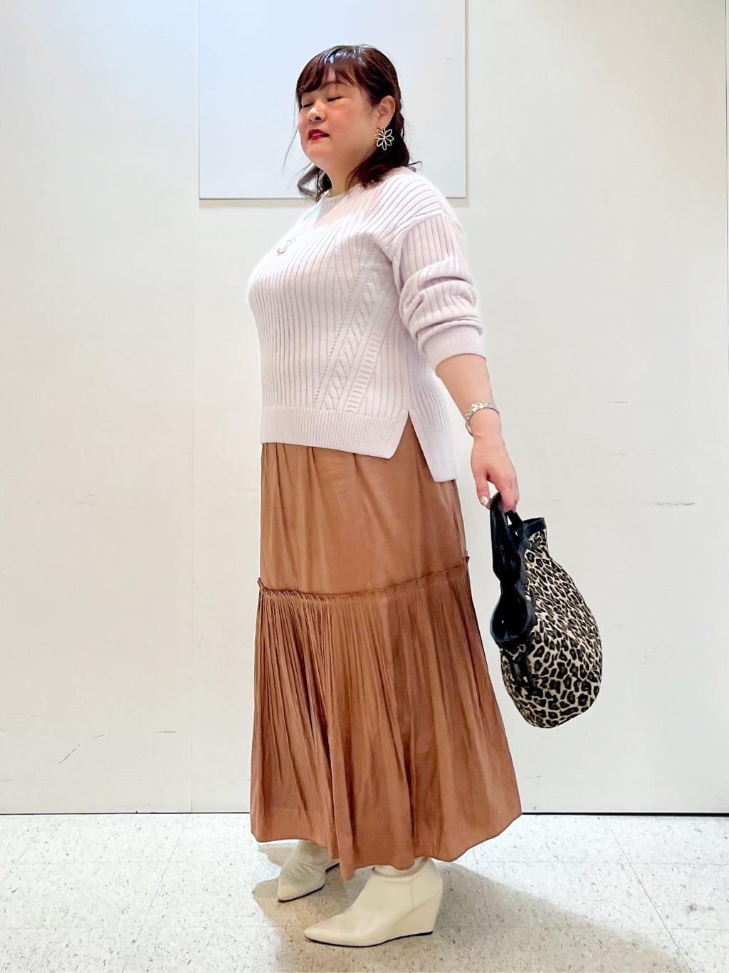 kimmyさんの「Reflect｜【ゆったり着られる◎】ワイドリブニットプルオーバー」を使ったコーディネート