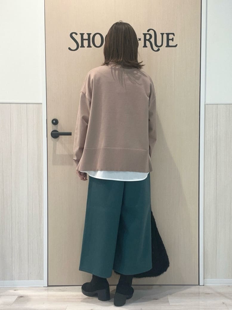 funafunaさんの「SHOO･LA･RUE｜【洗濯機可】美脚見え あったか圧縮ニット ガウチョパンツ」を使ったコーディネート
