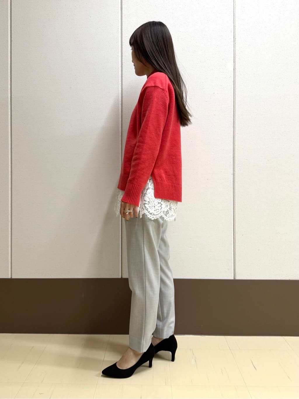 mamiさんの「INDIVI｜【カシミヤ混】ミドルゲージ ハイネックニット」を使ったコーディネート