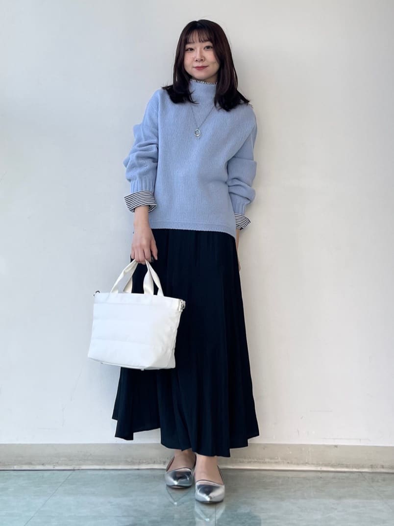 KAHOさんの「UNTITLED｜【洗える】スポンディッシュ ボトルネックニット」を使ったコーディネート