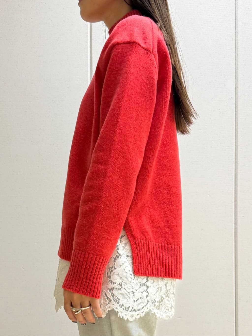 mamiさんの「INDIVI｜【カシミヤ混】ミドルゲージ ハイネックニット」を使ったコーディネート