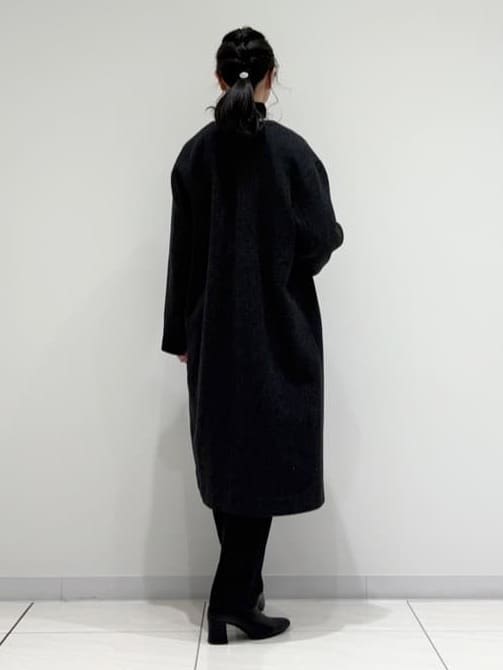 kayoさんの「INDIVI｜【軽量／ウール混】ライトフォルム ロングコート」を使ったコーディネート