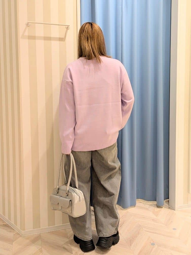 koikeee さんの「SHOO･LA･RUE｜【洗濯機可/セットアップ可】さりげないラメ使いで差をつける クルーネックニット」を使ったコーディネート
