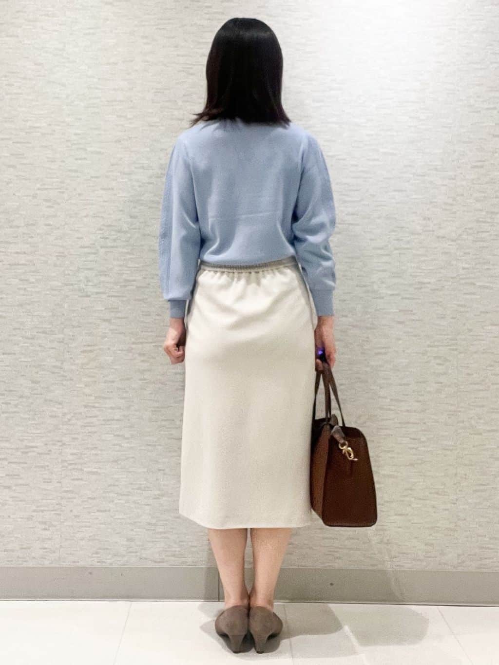 marikoさんの「Reflect｜【チェーン長さ調節可】リーフパーツ&times;淡水パールネックレス」を使ったコーディネート