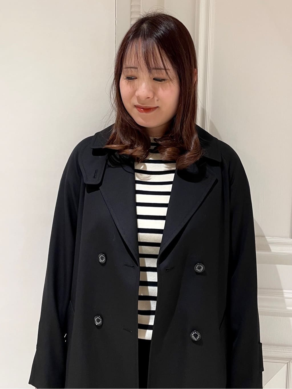 minowaさんの「DRESSTERIOR｜◆【ウォッシャブル】コットンフルニードルボーダーニット」を使ったコーディネート