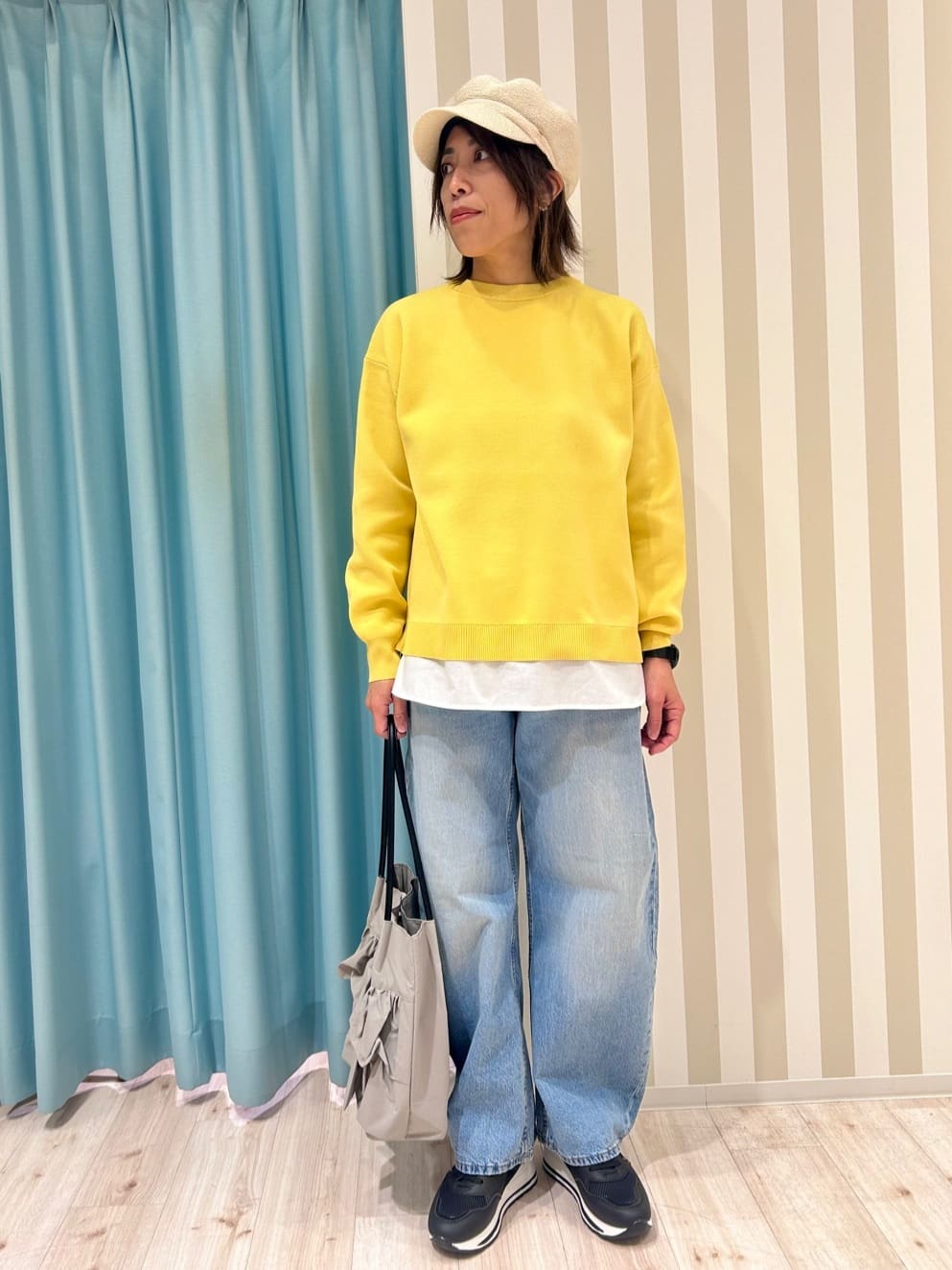 ふっきーさんの「SHOO･LA･RUE｜【高レビュー/洗濯機可/S-LL】さらに軽くなった スポンディッシュ裾フェイクトップス」を使ったコーディネート