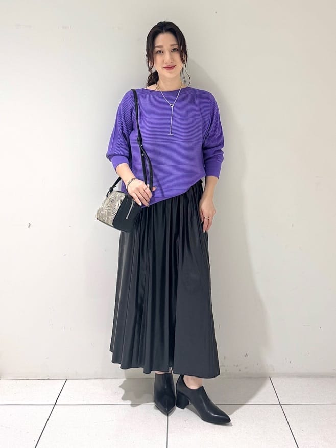 そんさんの「INDIVI｜【洗える／体型カバー】美シルエットニット」を使ったコーディネート