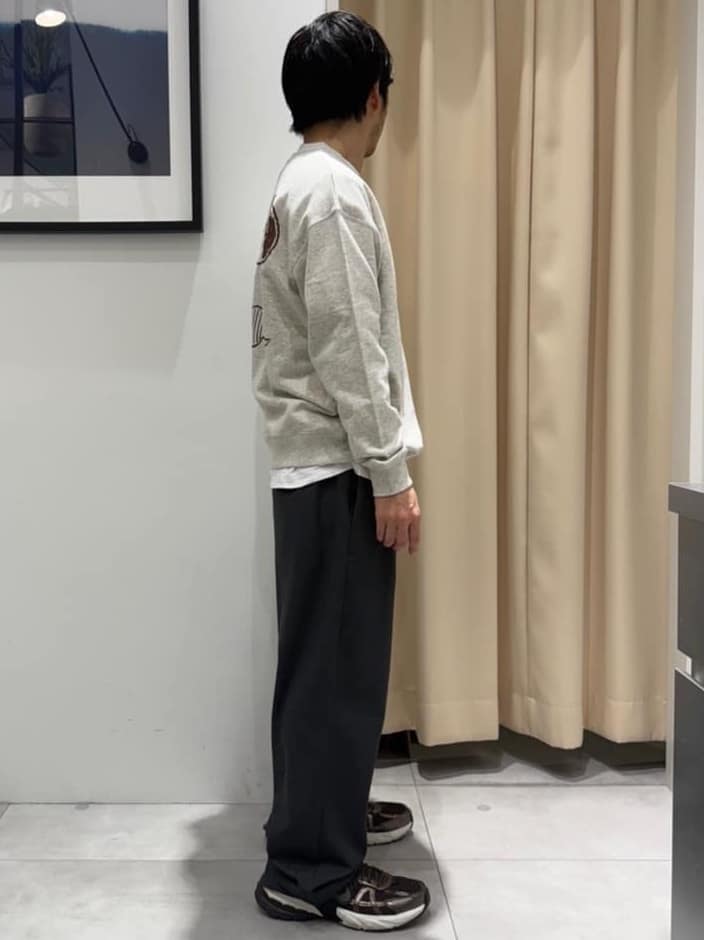 はさんの「THE SHOP TK｜PEANUTS ／ ピーナッツ スヌーピー ミニ裏毛スウェット」を使ったコーディネート