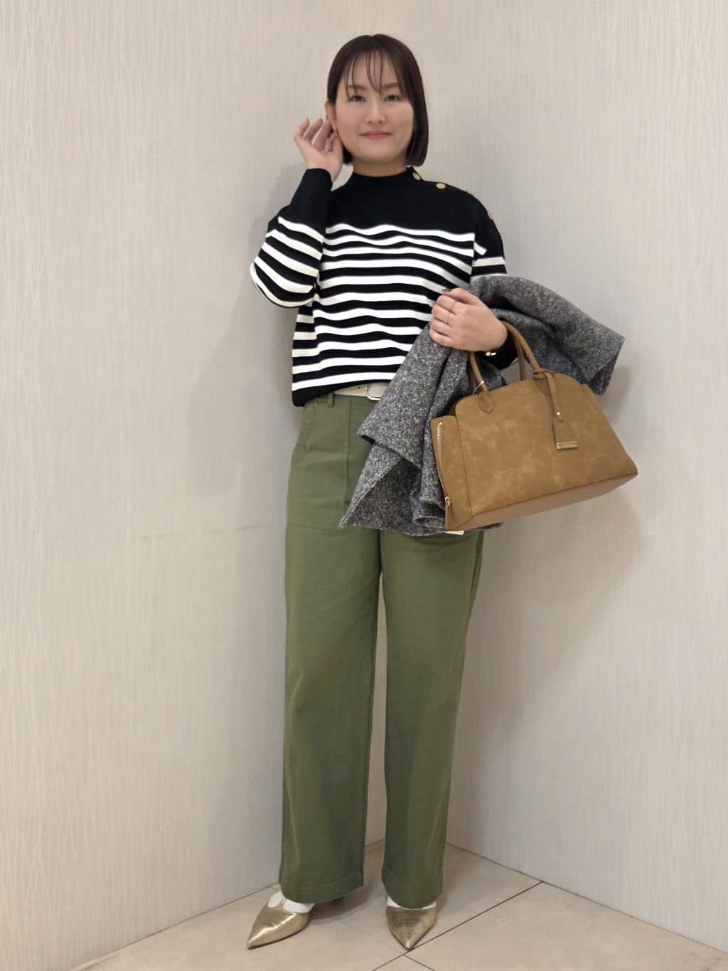 naokoさんの「UNTITLED｜【スタンドカラー/オンオフ使える】クラシカルツイードコート」を使ったコーディネート