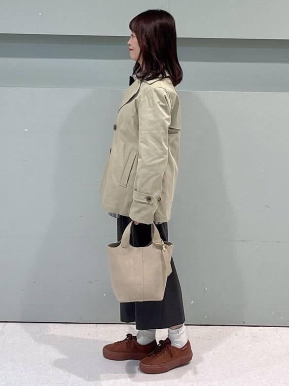 makiさんの「UNTITLED｜【洗える】スポンディッシュ ボトルネックニット」を使ったコーディネート