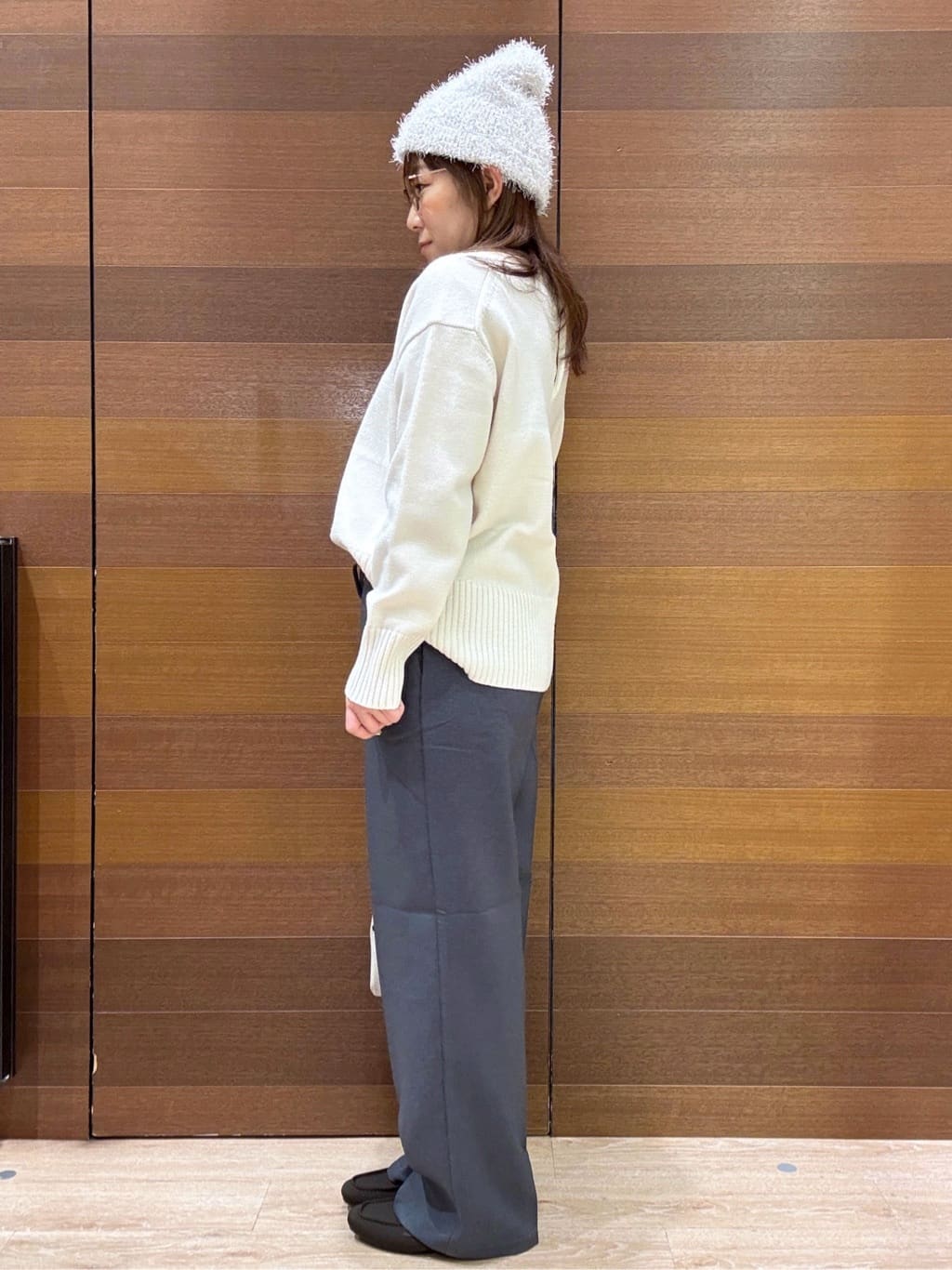 maichiさんの「OPAQUE.CLIP｜イージーワイドパンツ【洗濯機OK】」を使ったコーディネート