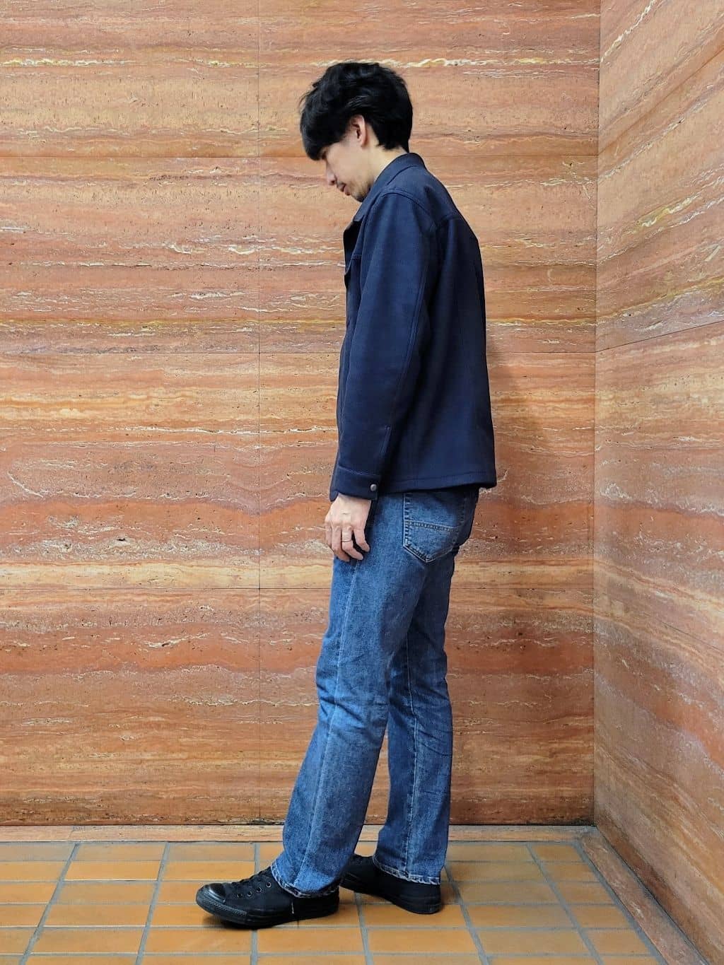 piroyaさんの「TAKEO KIKUCHI｜【モンスターストレッチ】日本製 ウォッシュド デニムパンツ」を使ったコーディネート