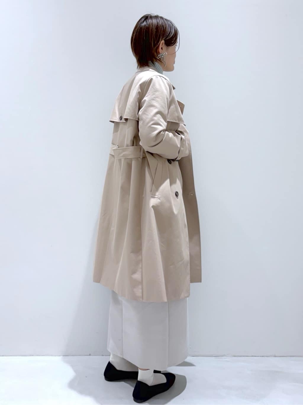 こじさんの「OPAQUE.CLIP｜撥水トレンチコート【洗濯機OK／花粉対応】《XS～3L》」を使ったコーディネート