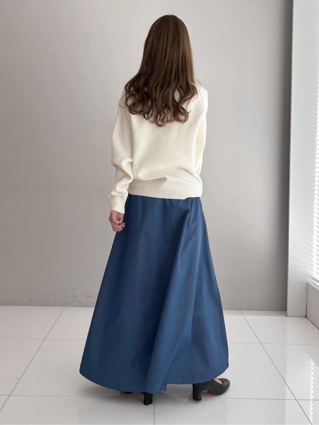 清水夏姫さんの「DRESSTERIOR｜◆ウォッシャブルコットンカシミヤプルオーバーニット」を使ったコーディネート