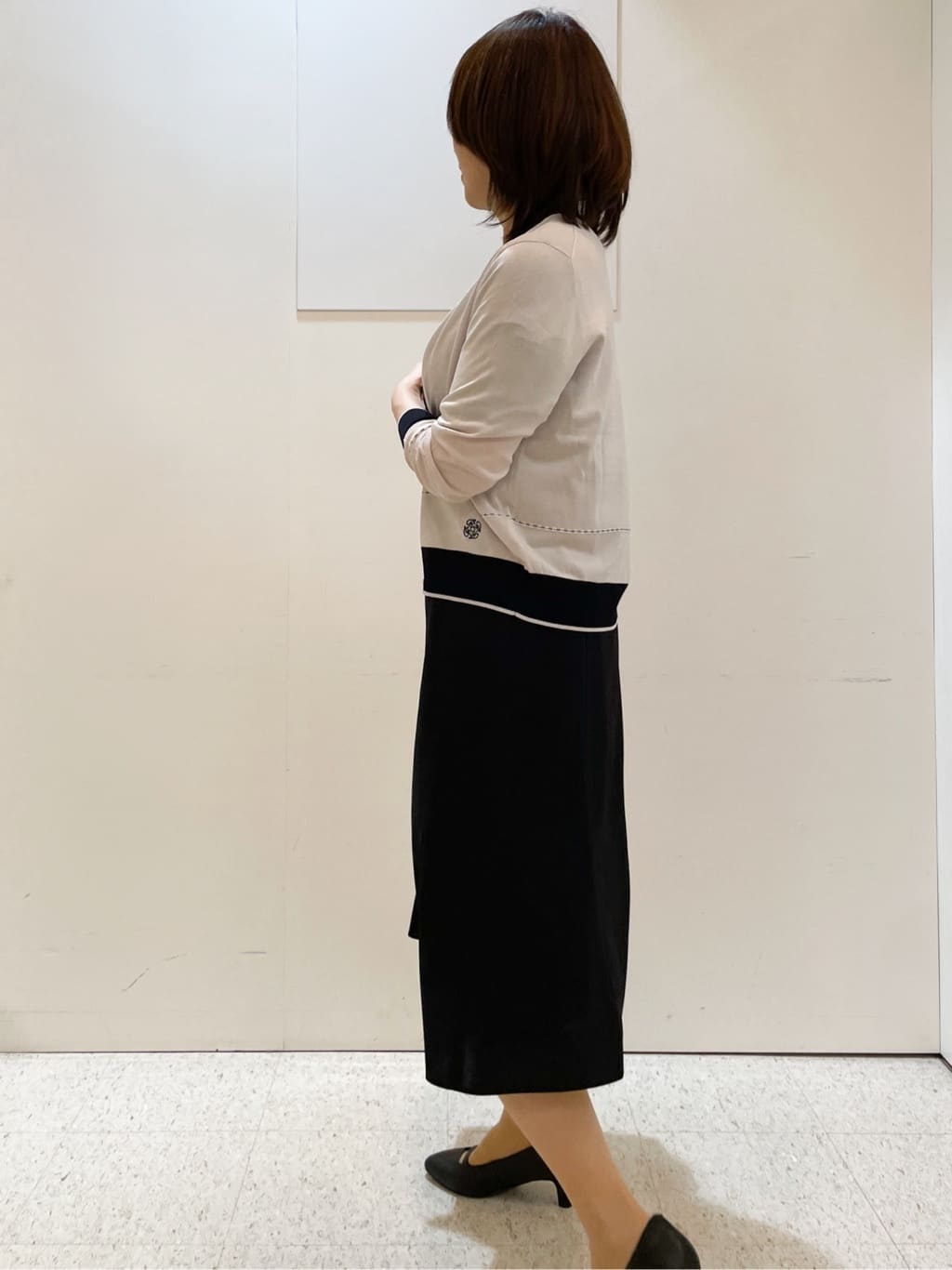 めいさんの「Reflect｜【WEB先行カラーあり／手洗い可／アンサンブル可】バイカラーカーディガン」を使ったコーディネート