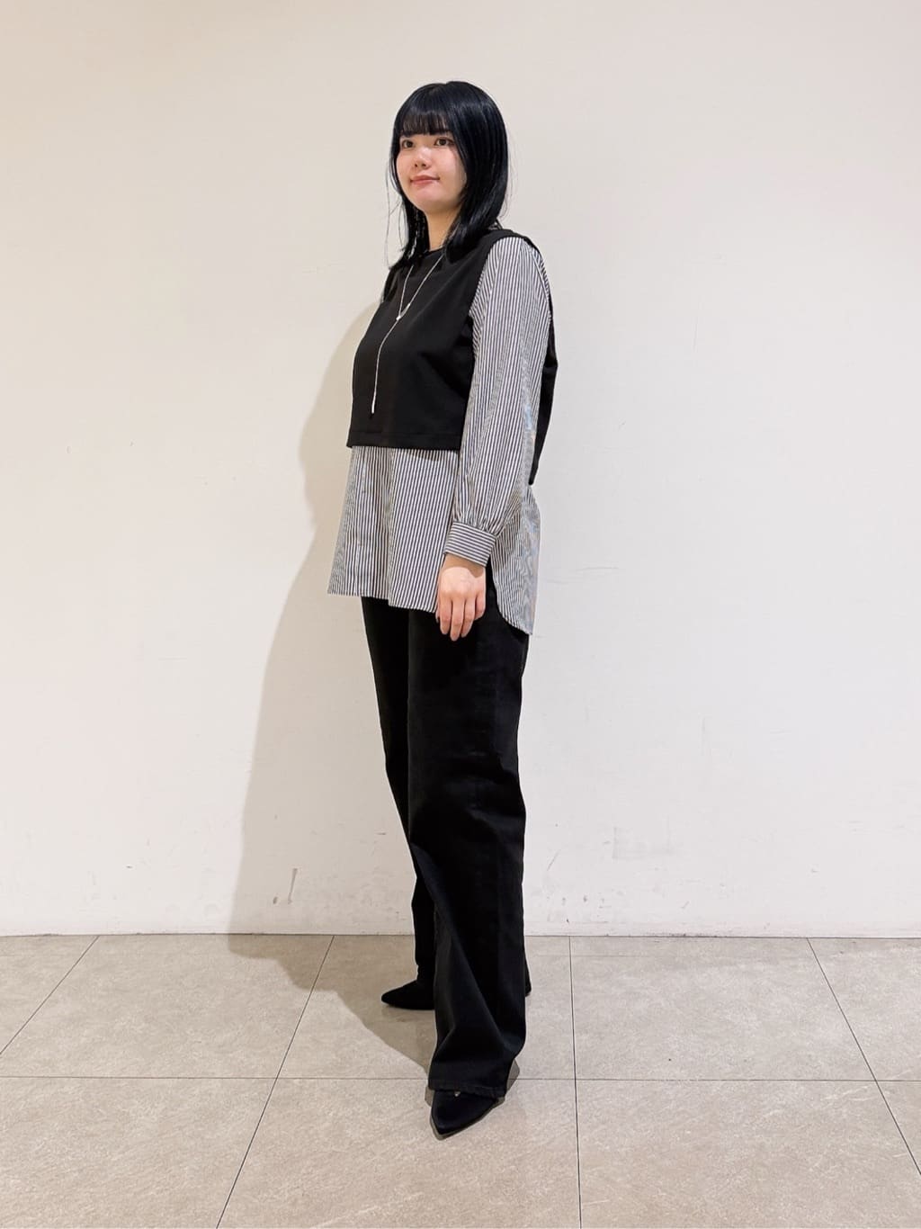 emikaさんの「INDIVI｜【洗える／UVケア】レイヤード風デザイントップス」を使ったコーディネート