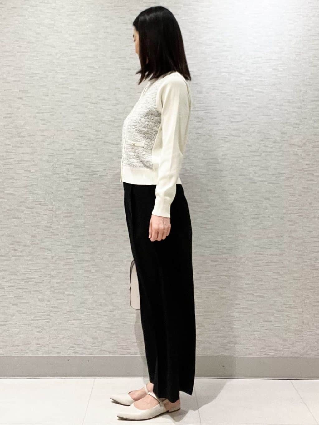 marikoさんの「Reflect｜【着映え◎】ツイード風ニットカーディガン」を使ったコーディネート
