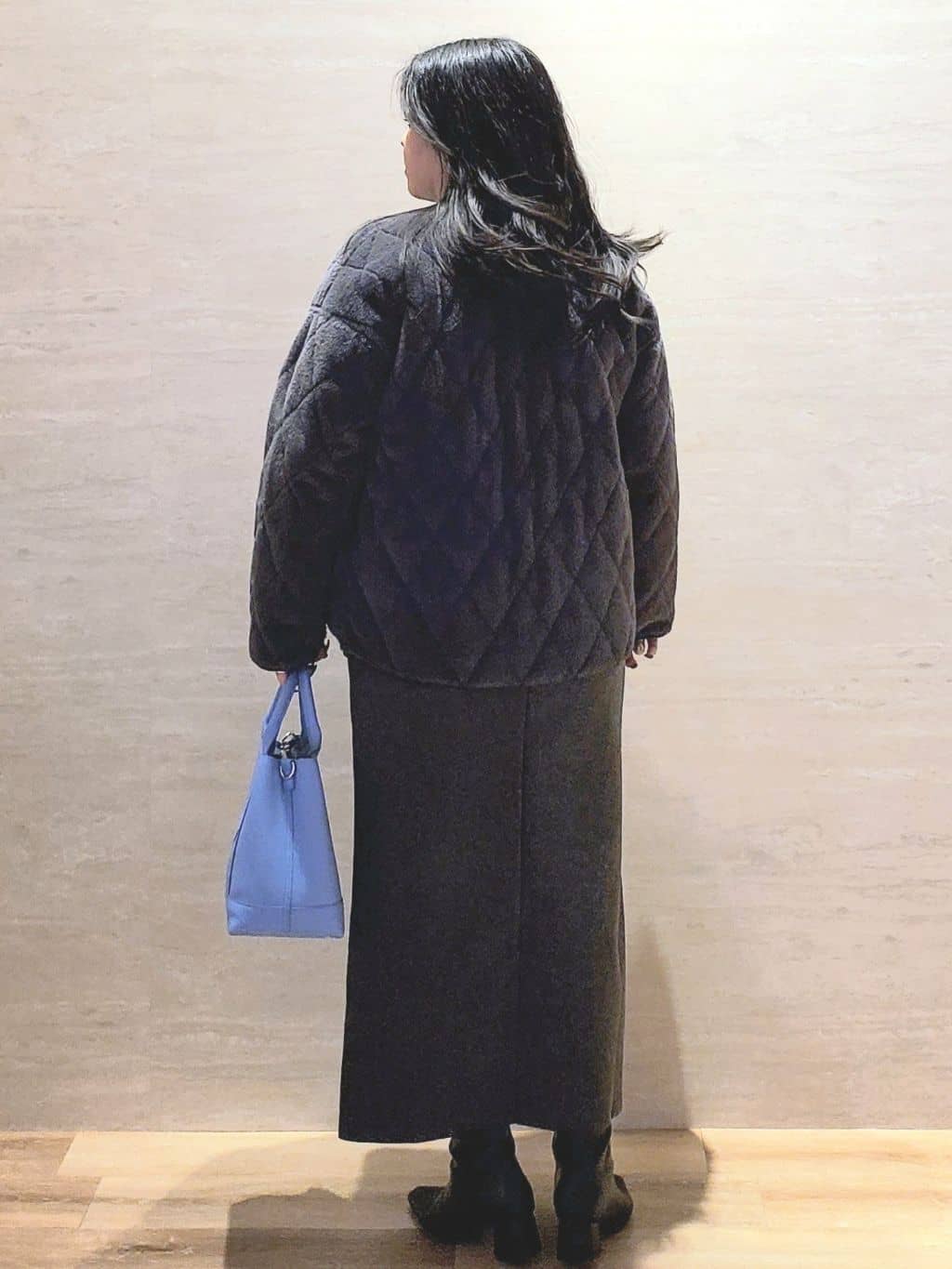 ちぃさんの「OPAQUE.CLIP｜サイド編地切替ニットトップス／セットアップ対応【洗濯機OK】」を使ったコーディネート