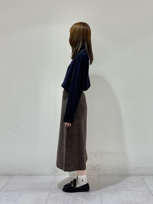 kyokaさんの「UNTITLED｜【洗える】スポンディッシュ ボトルネックニット」を使ったコーディネート