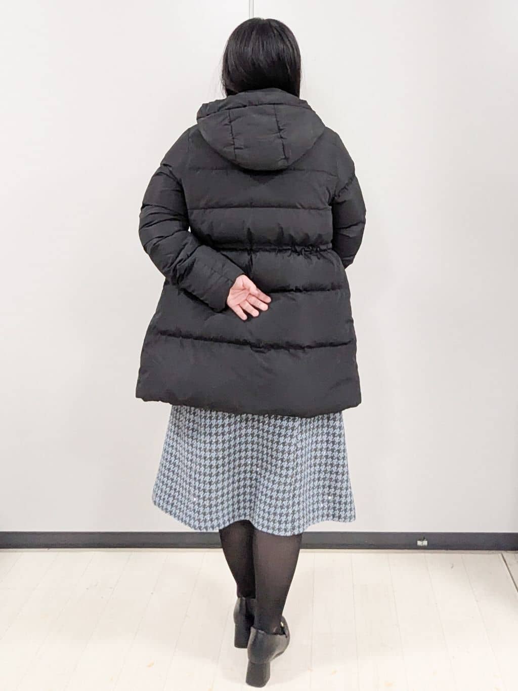 Nonさんの「index｜KAWADAダウンドロストミドルコート【撥水／洗濯機OK／2WAY／静電気防止裏地】《XS～3L》」を使ったコーディネート