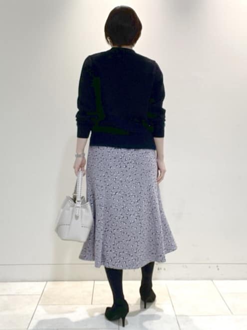 フミさんの「Reflect｜【ほんのりラメ感◎】ケーブル柄ニット」を使ったコーディネート