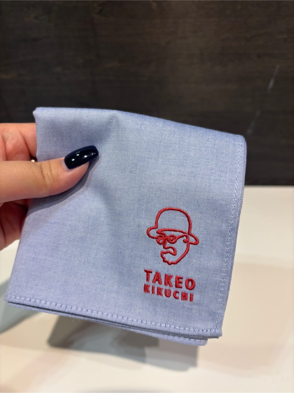 ヒナさんの「TAKEO KIKUCHI｜シャンブレーハンカチ」を使ったコーディネート