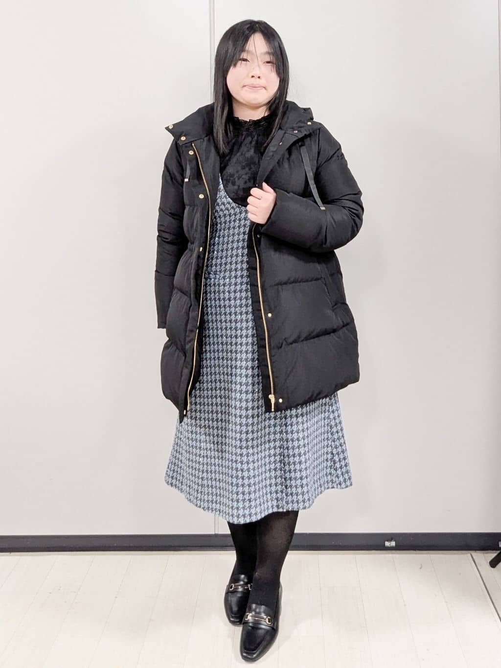 Nonさんの「index｜KAWADAダウンドロストミドルコート【撥水／洗濯機OK／2WAY／静電気防止裏地】《XS～3L》」を使ったコーディネート