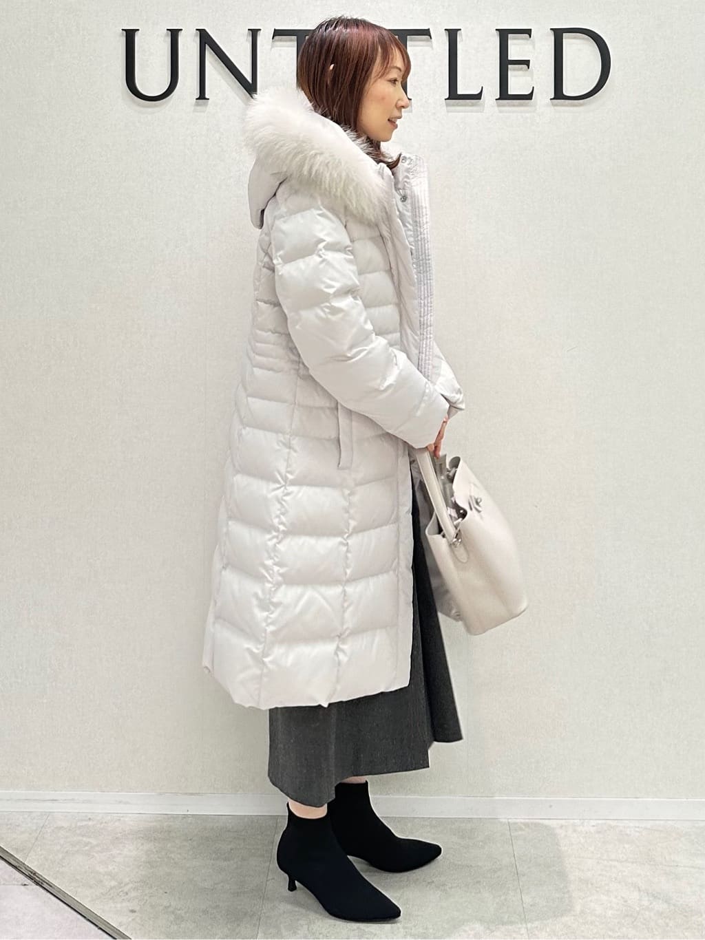 Miwaさんの「UNTITLED｜【アンサンブル可/洗える】シルクウールカシミヤ ドルマンスリーブニット」を使ったコーディネート
