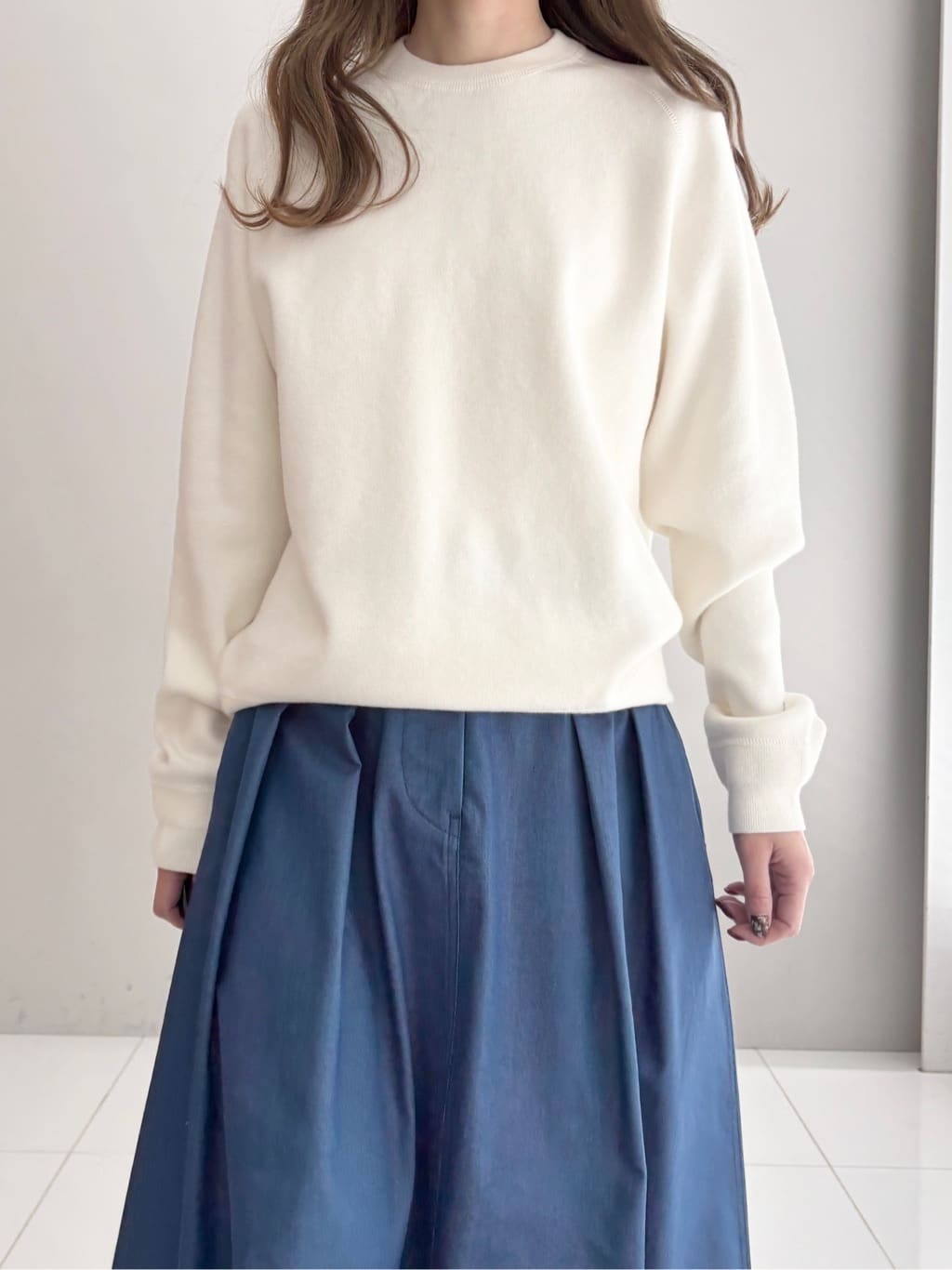 清水夏姫さんの「DRESSTERIOR｜◆ウォッシャブルコットンカシミヤプルオーバーニット」を使ったコーディネート