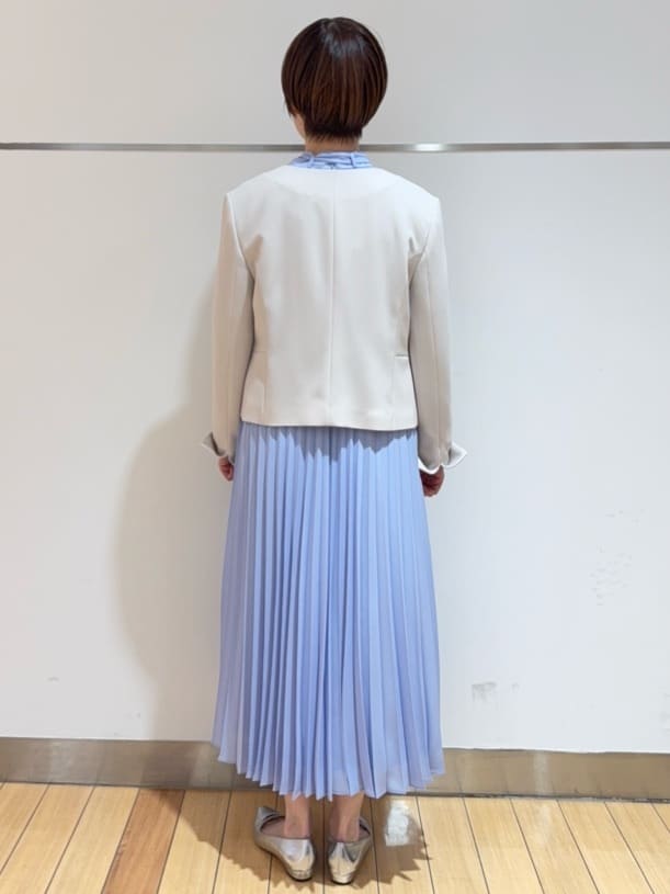 あやさんの「UNTITLED｜【フォーマル/洗える】ボウタイ プリーツワンピース」を使ったコーディネート