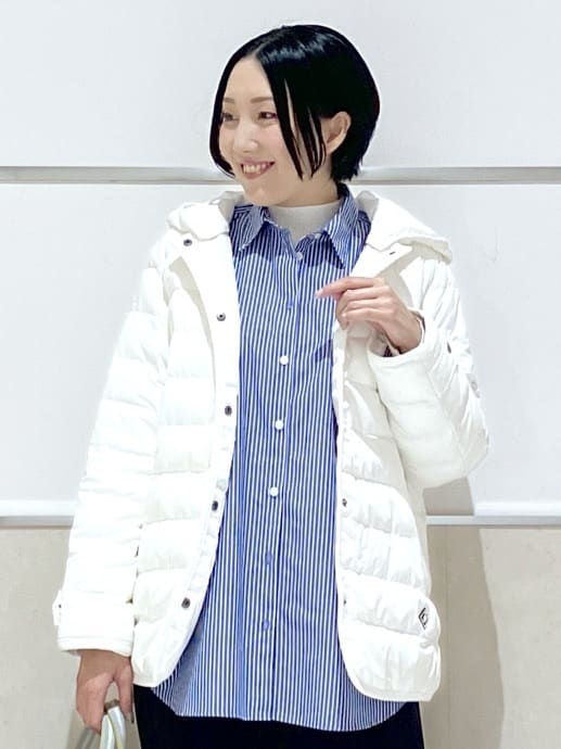 eriko さんの「Dessin｜【撥水・2WAY】ミュラーダウンコートミドル丈」を使ったコーディネート