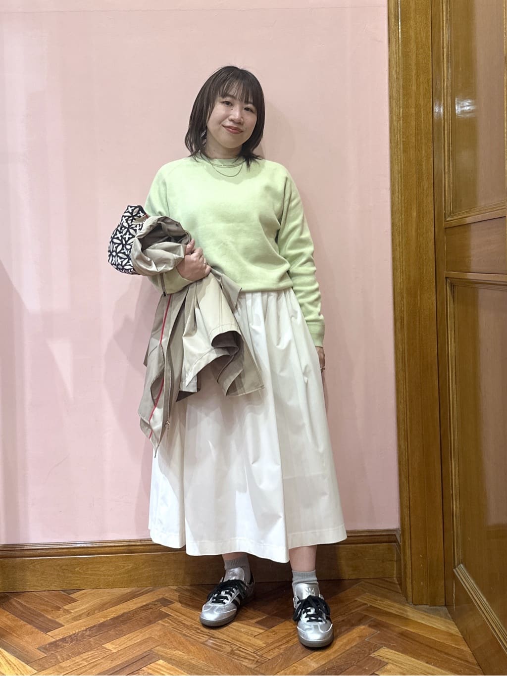 komatsuさんの「DRESSTERIOR｜【ウォッシャブル/撥水素材】Ａライン ショートモッズコート」を使ったコーディネート