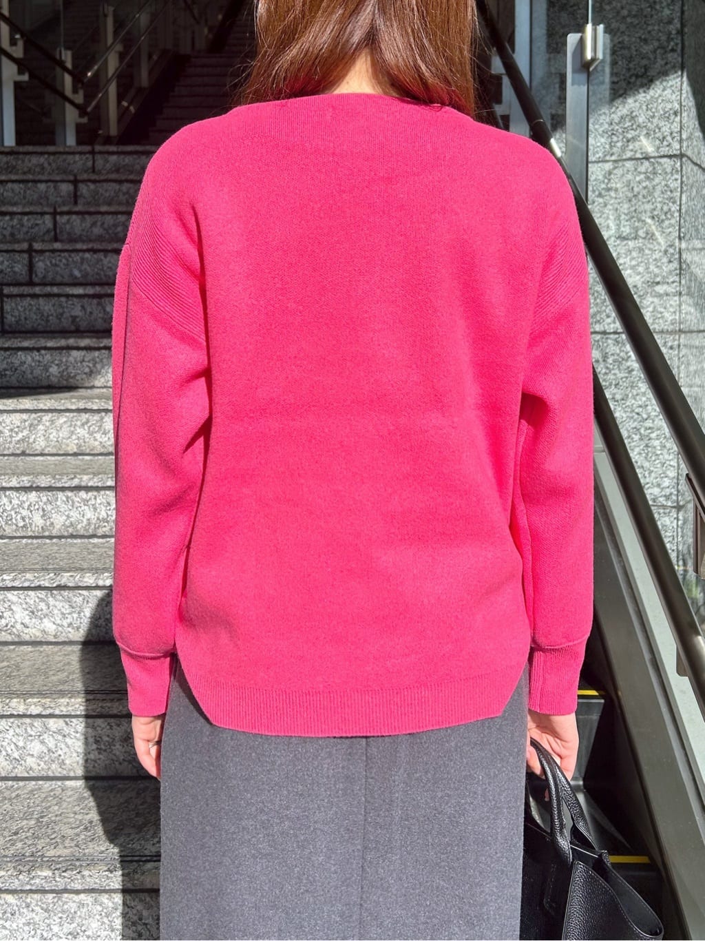 Risaさんの「OPAQUE.CLIP｜サイド編地切替ニットトップス／セットアップ対応【洗濯機OK】」を使ったコーディネート