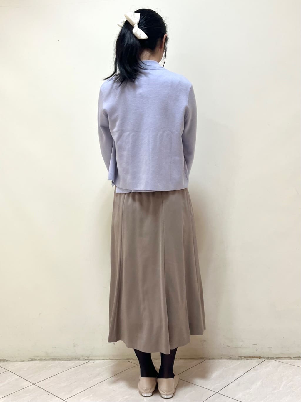 yanaさんの「Reflect｜【選べる5色／アンサンブル可】クルーネックカーディガン」を使ったコーディネート