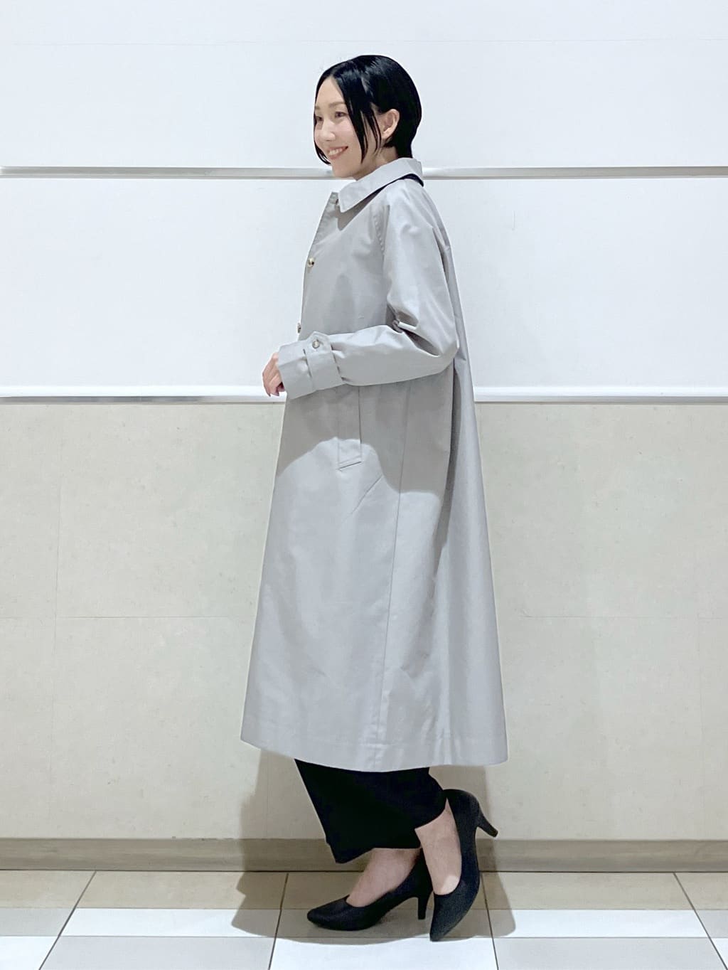 eriko さんの「Dessin｜シャンブレースプリングコート」を使ったコーディネート