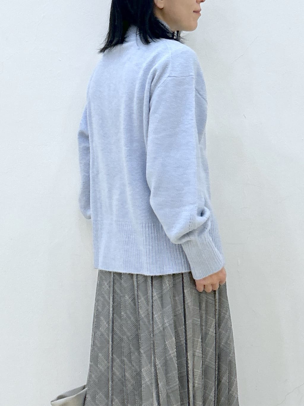su.さんの「index｜選べる2丈 ハイネックカラーミックスラメニット【洗濯機OK】」を使ったコーディネート