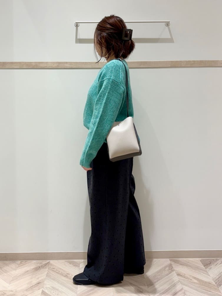 c_h_i_k_aさんの「SHOO･LA･RUE｜【S-LL】きれい見えも叶う フロッキードットワイドパンツ」を使ったコーディネート