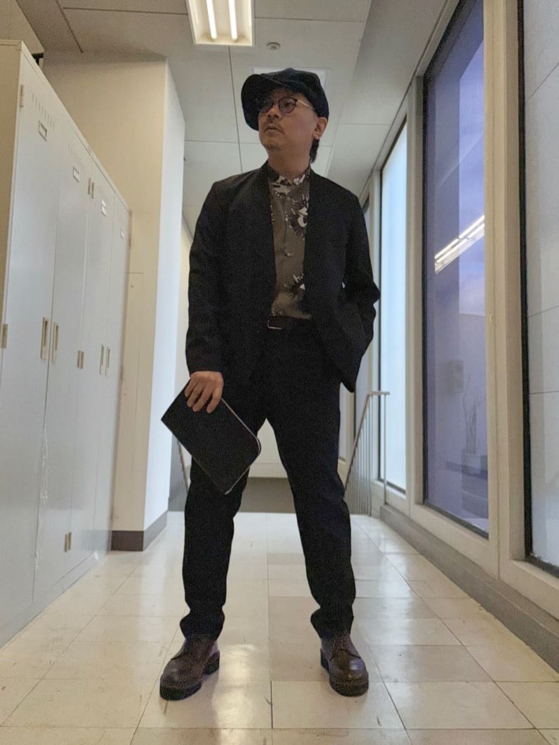 MAKOTO AIさんの「TAKEO KIKUCHI｜【ON／OFF兼用】CARREMANファブリック ノーカラージャケット」を使ったコーディネート