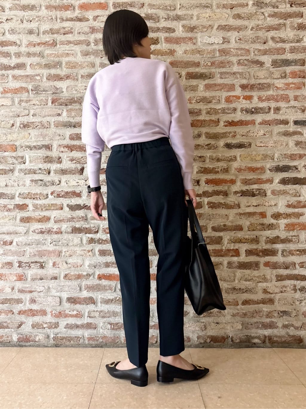 しばさんの「THE SHOP TK｜【通勤スタイルに】ダブルクロス ノーカラージャケット/セットアップ可」を使ったコーディネート