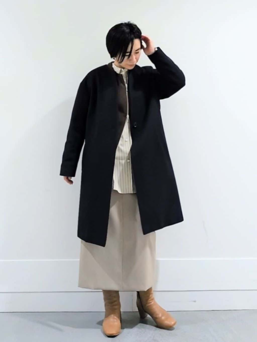 ミズタさんの「UNTITLED｜【ゆったりサイズ／着丈短め】ジップニットカーディガン」を使ったコーディネート